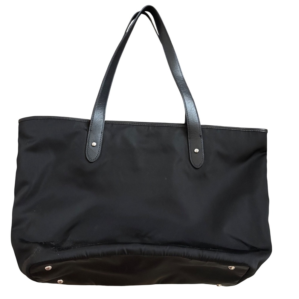 Lauren Ralph Lauren Keaton medium tote bag in black nylon leather
